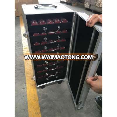 2000pc Aluminum Poker Chip Trolley Carrier Case