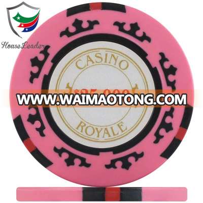 14g Casino Royale Clay Poker Chip with Customized Decals on both sides