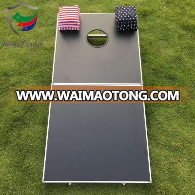 Cornhole bean bag toss game set with 8 custom cornhole bags