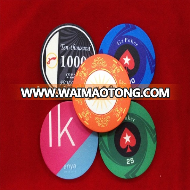 2017 high quality 10g ept ceramic poker chips